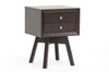 Baxton Studio Warwick Brown Modern Accent Table and Nightstand